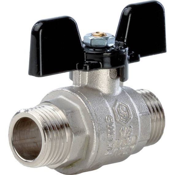 Кран шаровый STOUT Н-Н 1/2&quot; бабочка полнопроходной 26350