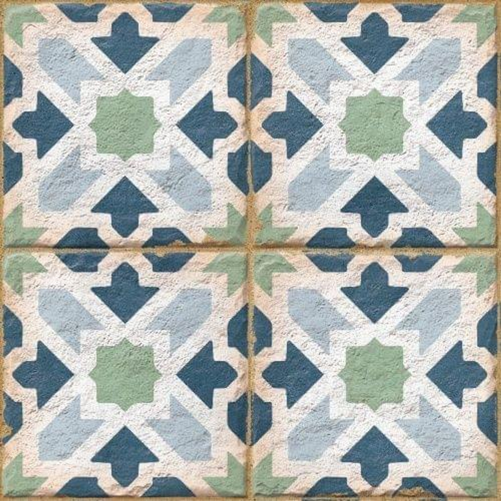 Ennface Pattern Morocco Cobalt 20x20