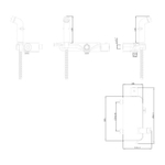 Смеситель с гигиеническим душем термостатический, Lemark Solo - LM7169CW