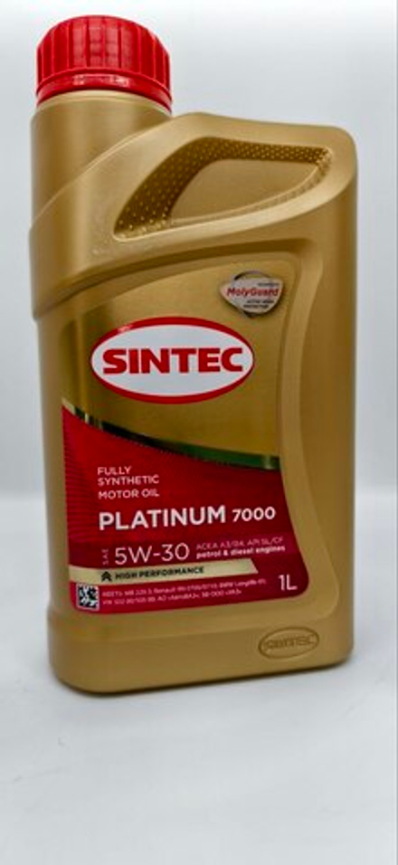 SINTEC Масло мотор. синт. Платинум SAE 5w30 API SL/CF 1л