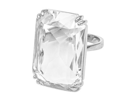 Перстень прямоугольный Crystal, 27мм