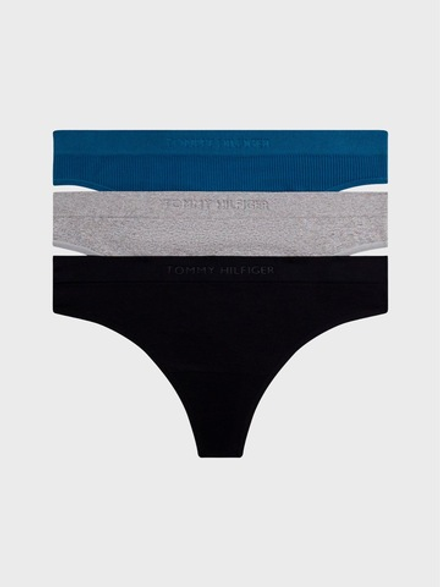 Женские трусы-стринги Tommy Hilfiger Mixed-Knit Variety 3-Pack Multi