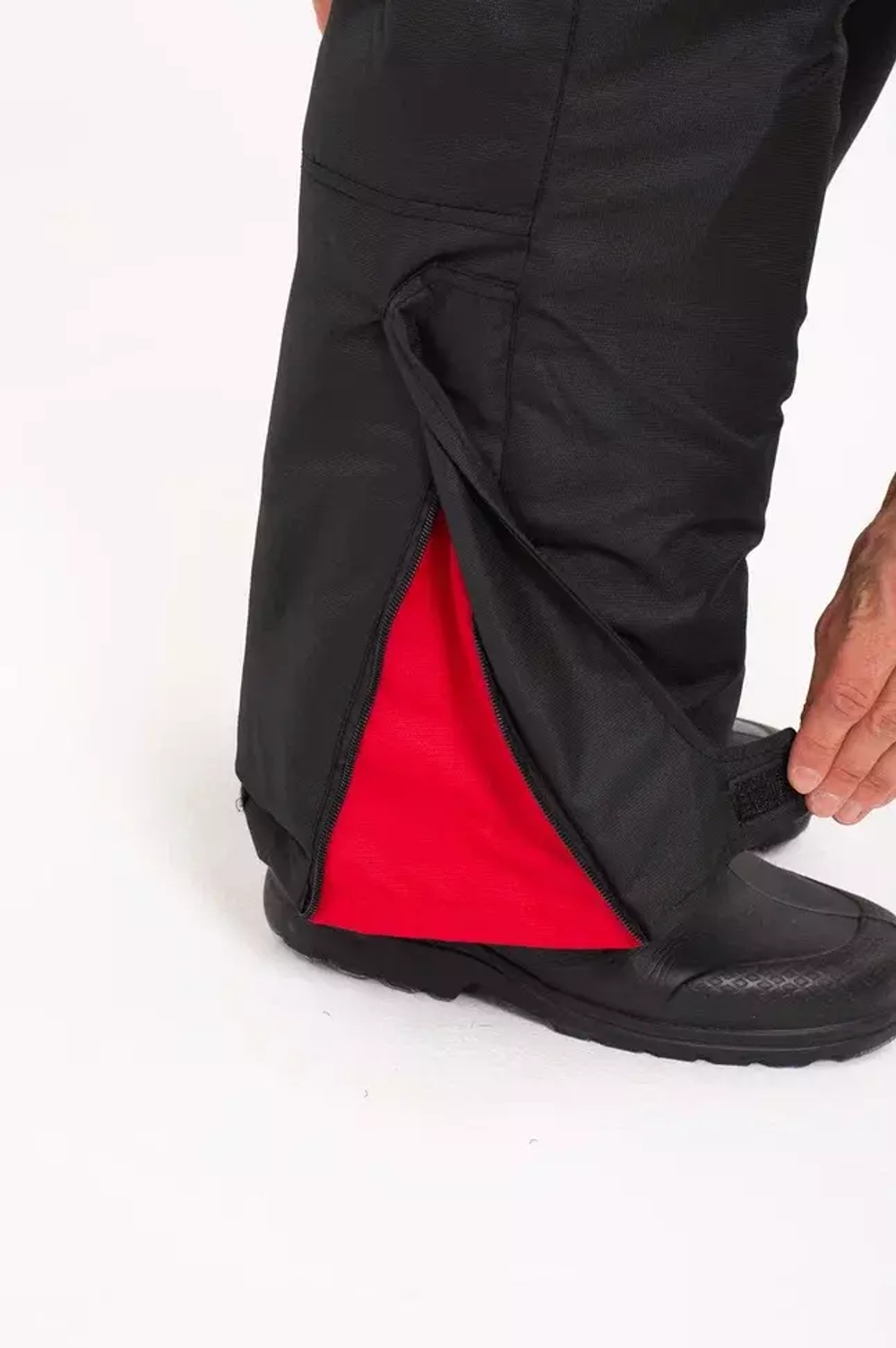 Зимний мужской костюм-поплавок ONERUS "Фишер -45" (Таслан) Черный/Красный