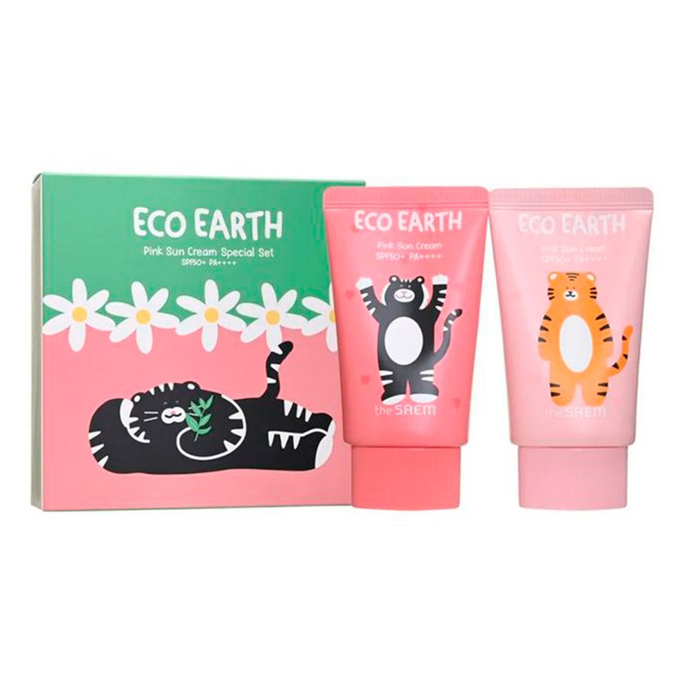 The Saem Sun Набор солнцезащитных кремов Eco Earth Pink Sun Cream Special Set