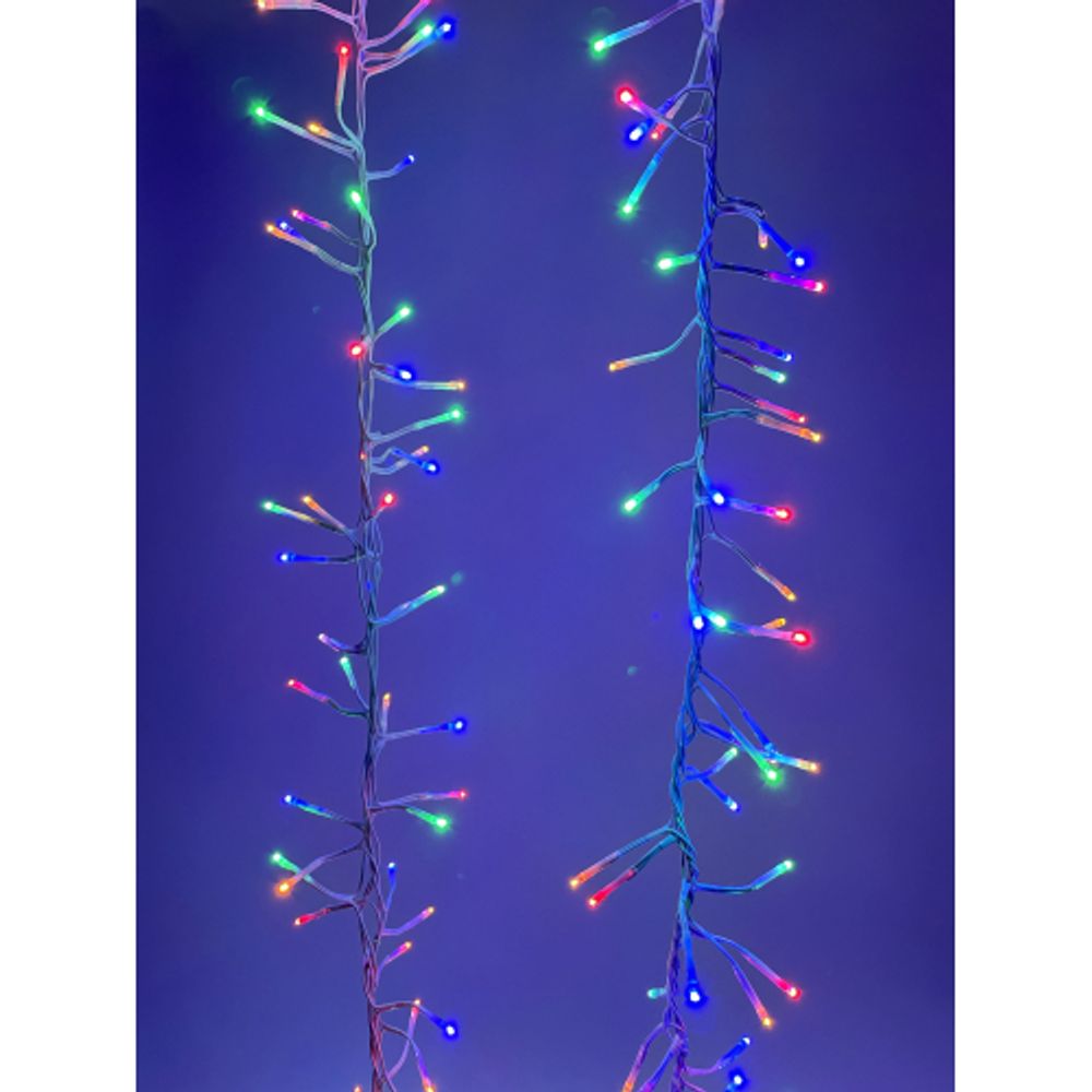 Светодиодная новогодняя гирлянда ЭРА ENIN - WM мишура 3,9 м белый провод мультиколор