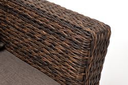 "Капучино" кресло из искусственного ротанга (гиацинт), цвет коричневый