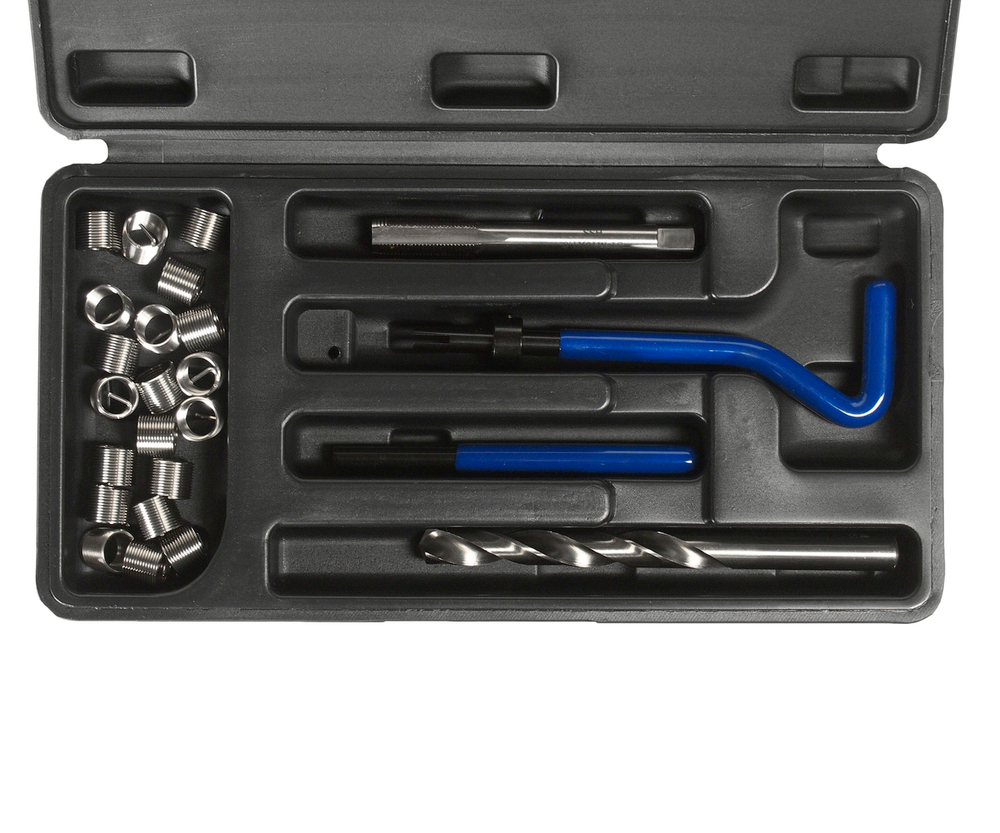 Набор инструментов и вставок для восстановления резьбы М10х1.0мм L=13.5мм 14 предметов JTC