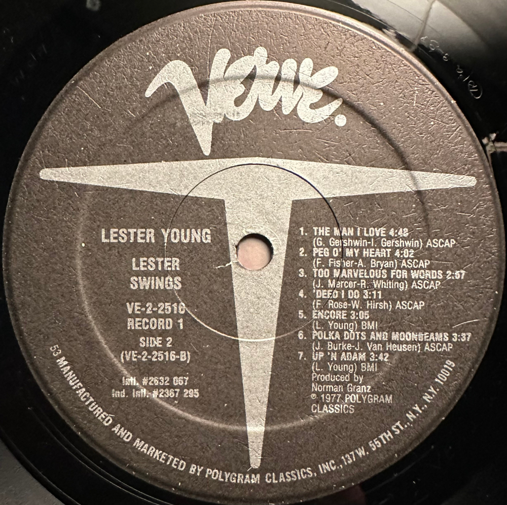 Lester Young - Lester Swings 2LP (США 1977г.)