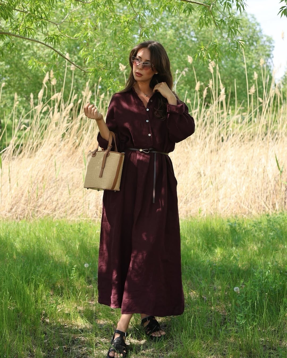 платье из итальянского льна