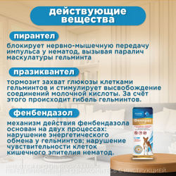 Суспензия от гельминтов и лямблий для собак средних пород Фенпраз ,10мл. Пирантел/Празиквантел/Фенбендазол