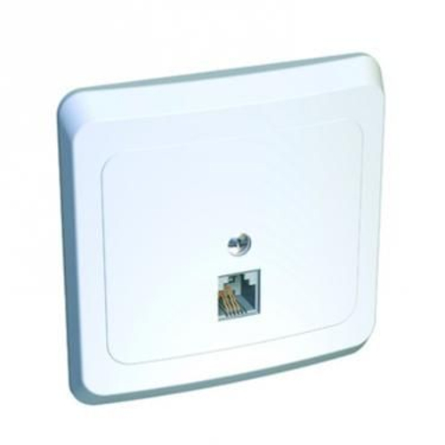Розетка телефонная RJ11 с/у, в сборе ЭТЮД белый Schneider Electric