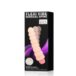 Гнущийся вибратор с хребтом Flexi Vibe Sensual Spin - 19 см.