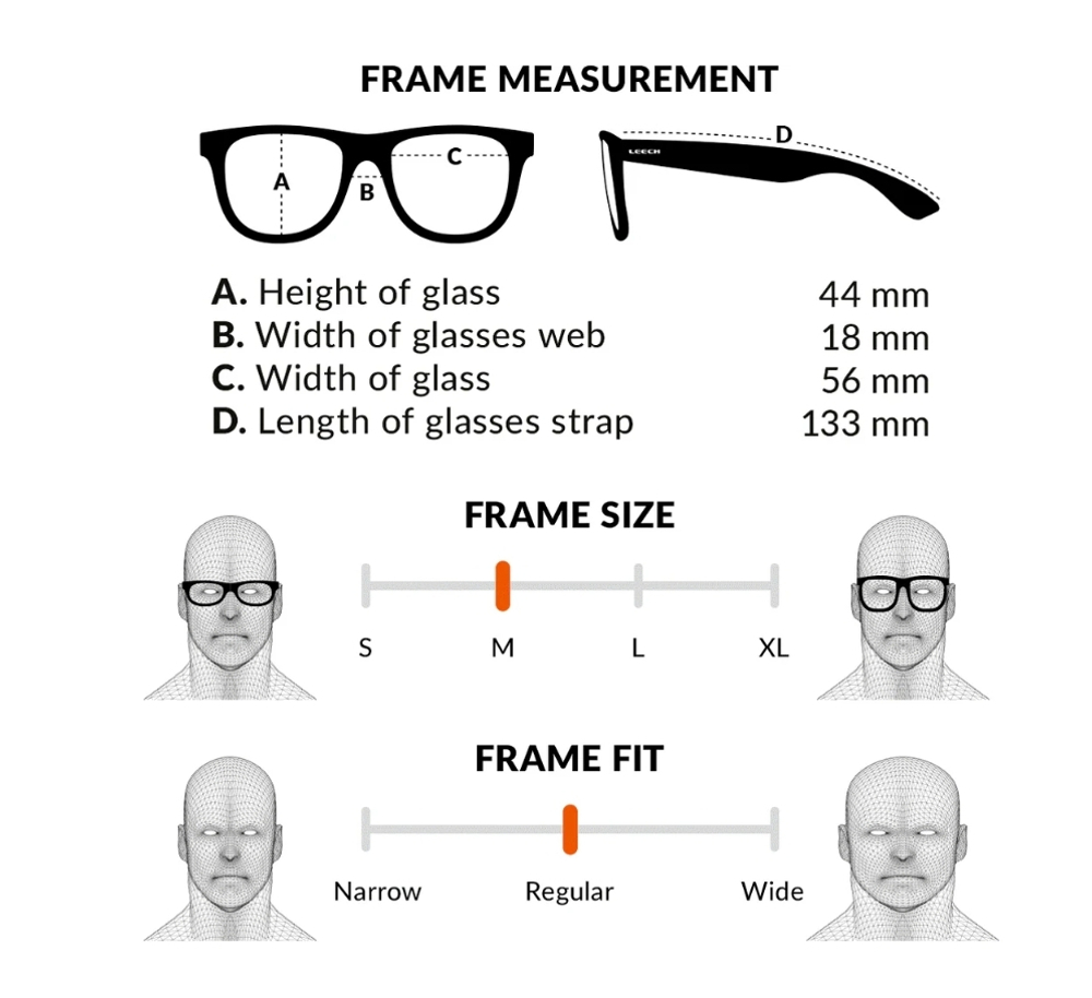 Очки поляризационные Leech Eyewear ATW6 Blue