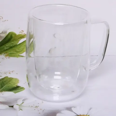 Кружка стеклянная с двойными стенками 250мл «Хай-Тек»