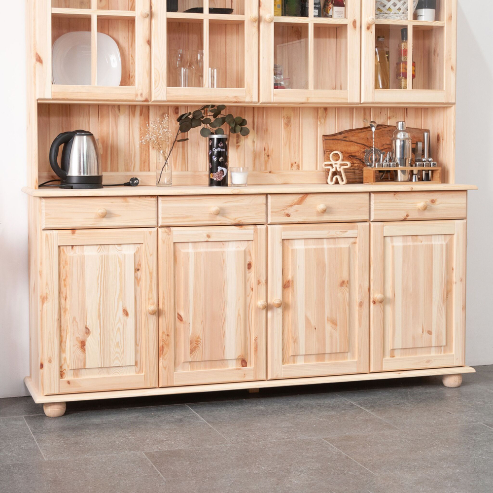 Dipriz Тумба Лена из сосны, 4 ящ. 4 дв. (низ)