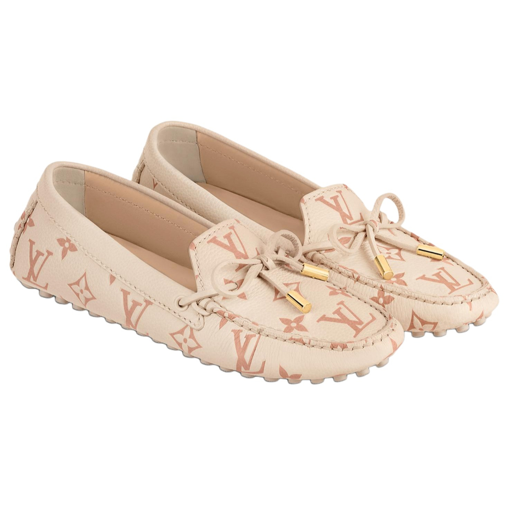LOUIS VUITTON Gloria Gommino Loafers Women"s Pink