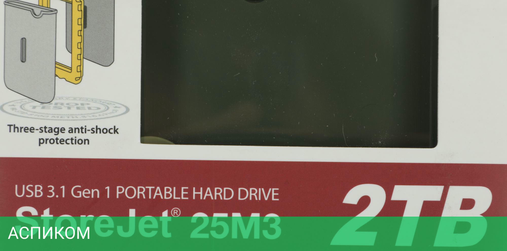 Внешний накопитель Transcend StoreJet 25M3 Slim 2TB (TS2TSJ25M3G)