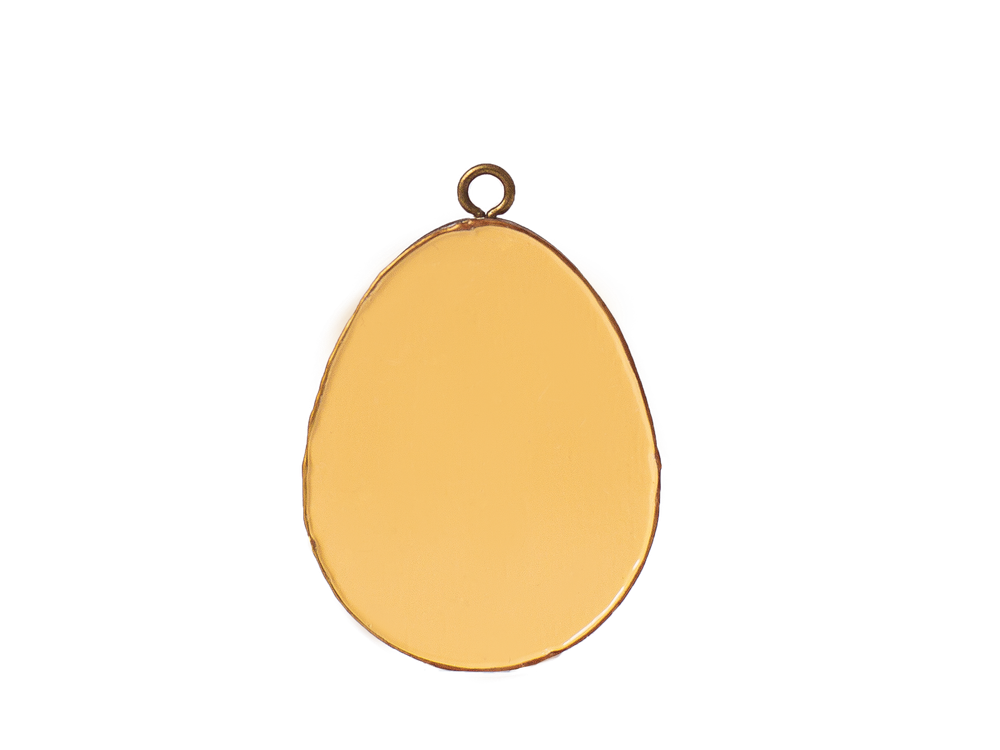 Пасхальное украшение Яйцо без Декора, цвет: светло-желтый