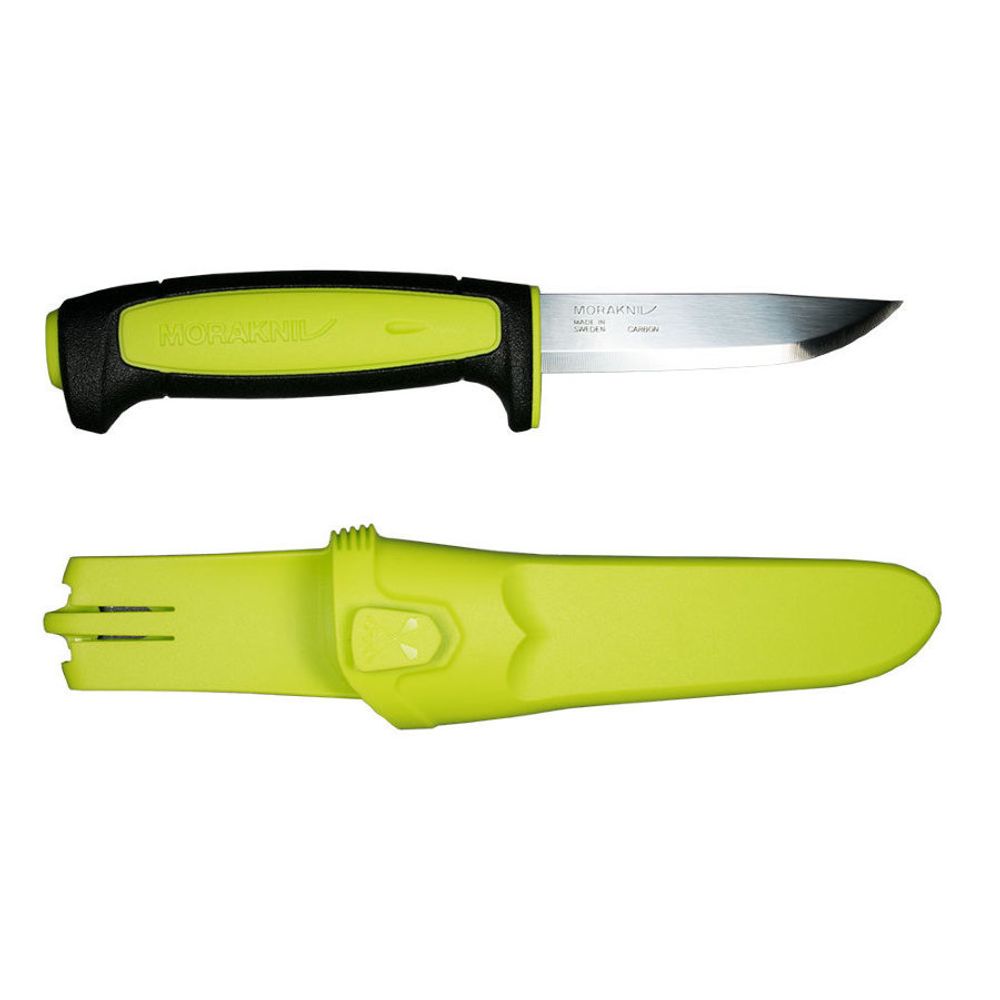 Нож Morakniv Basic 511 углеродистая сталь, пласт. ручка (зеленая) черн. вставка