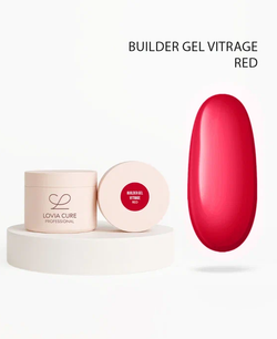 Lovia Cure Builder Gel Vitrage Red - Гель моделирующий Красный, 15 мл