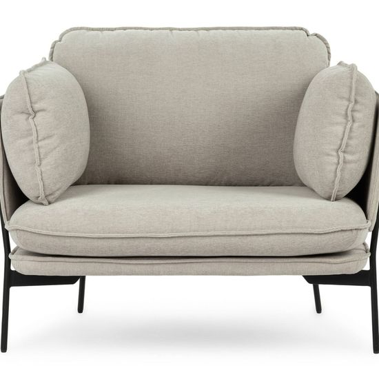 Кресло Sussex цвет светло-серый