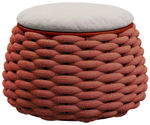 Пуф-столик плетеный с подушкой Pouf