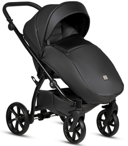 Детская коляска Tutis Uno 5 Plus Leather collection 3 в 1 1402699 Jet Black