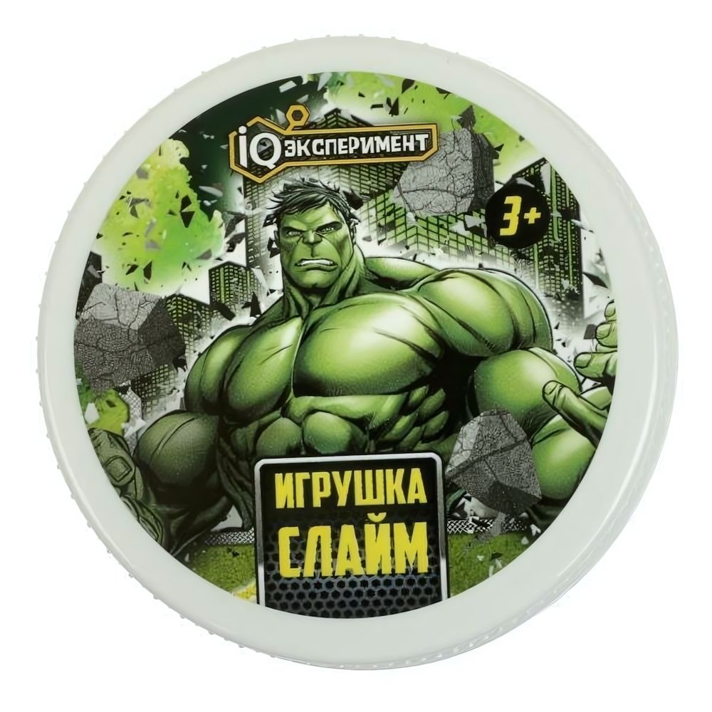 Слайм 150г. &quot;Супергерои&quot; прозрачный цветной IQ-S150-H-RU (IQ Эксперимент)