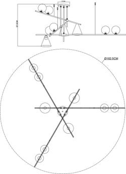Люстра на штанге Arte Lamp