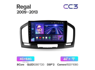Магнитола Teyes CC3 4-64 Buick Regal 2009 — 2013 9.0"