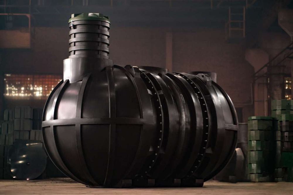 Емкость подземная горизонтальная Мультпласт M25 25000 л. горизонтальная (6770x2400x2400см;910кг;черный) - арт.555434.33