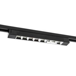 ULB-Q282 20W-4000K BLACK Светильник-прожектор светодиодный трековый. Линейный. 1600 Лм. Белый свет 4000К. Корпус черный. ТМ Volpe