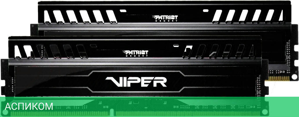 Оперативная память Patriot DDR3-1866 16GB 2x8GB PC-15000 (PV316G186C0K)