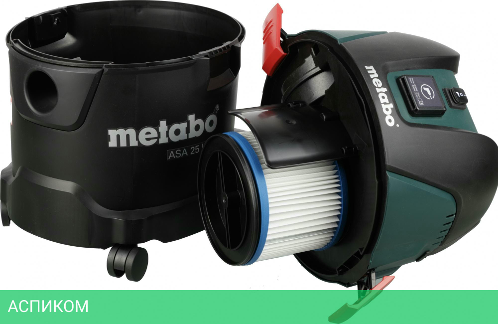 Пылесос Metabo ASA 25 L PC Green/Black (6.020140.00)