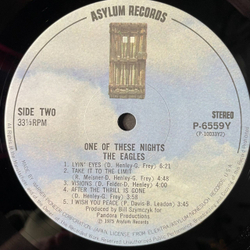 Винтажная виниловая пластинка LP Eagles One Of These Nights (Japan 1981) (Obi) After The Thrill Is Gone