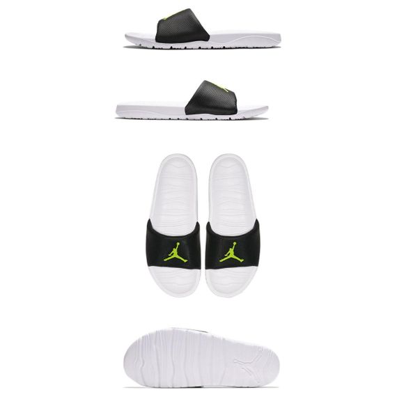 Jordan Comfort Flip Flop 'Black White Green'