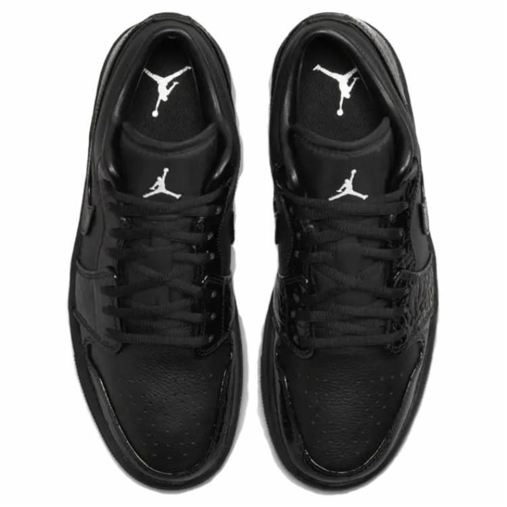 Кроссовки Jordan Air Jordan 1 Low Black Croc (Женская размерная сетка)