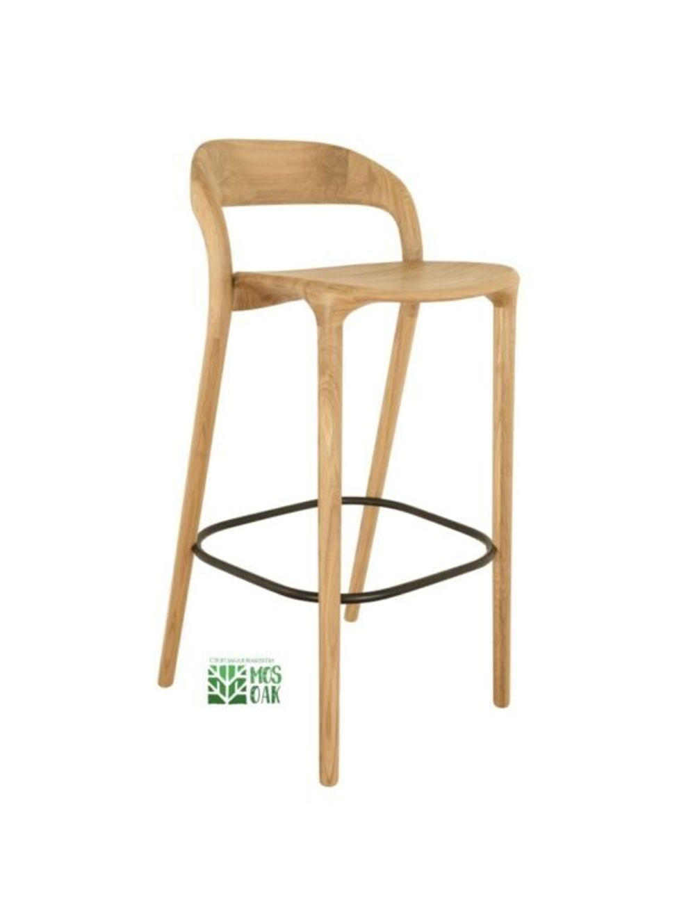 Стул барный из массива дуба Armonia luxury (10 цветов)