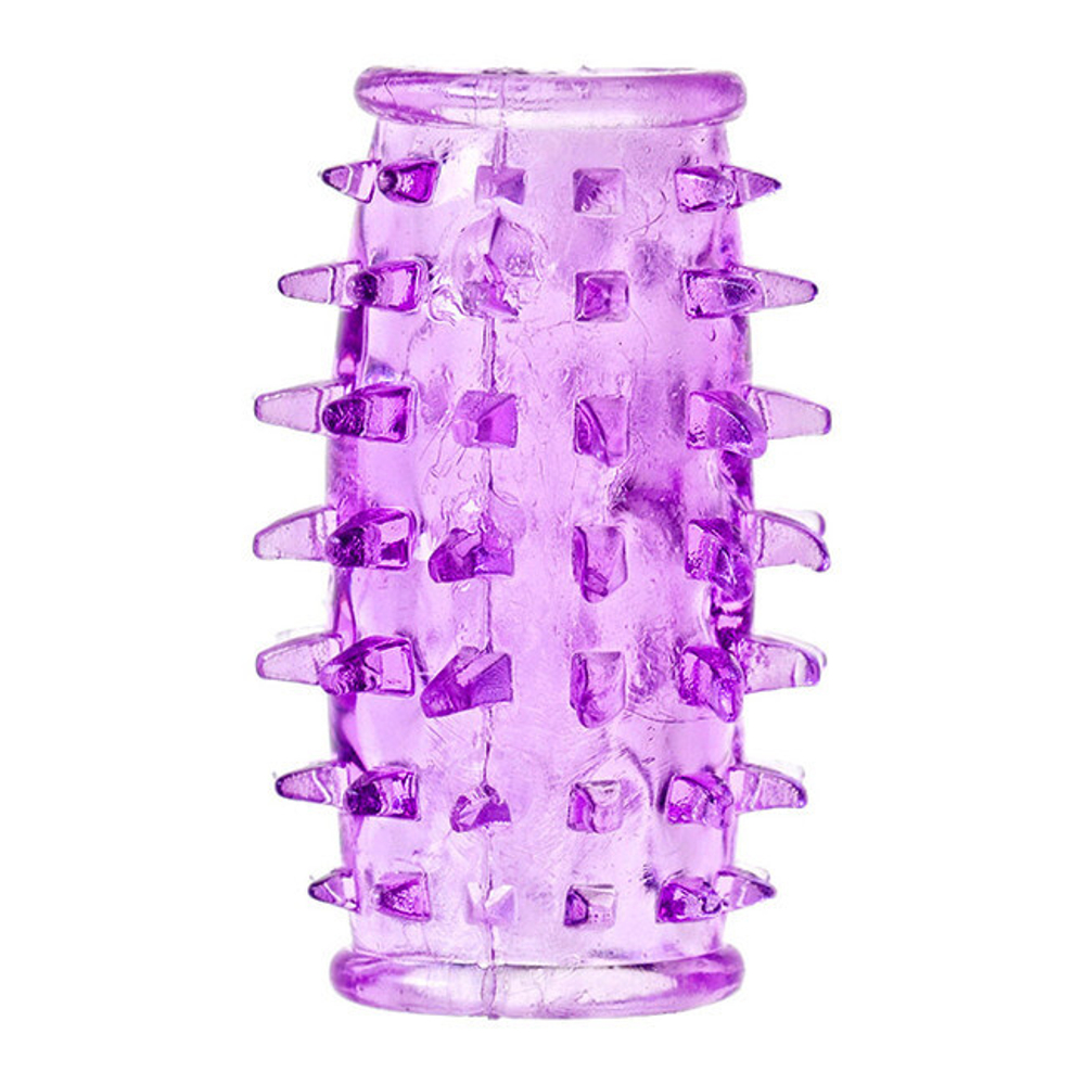 Насадка на фаллос открытая с шипами цвет фиолетовый (Цвет: фиолетовый)