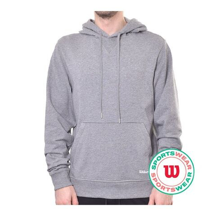 Куртка теннисная Wilson Triblend Hoodie - med heather grey