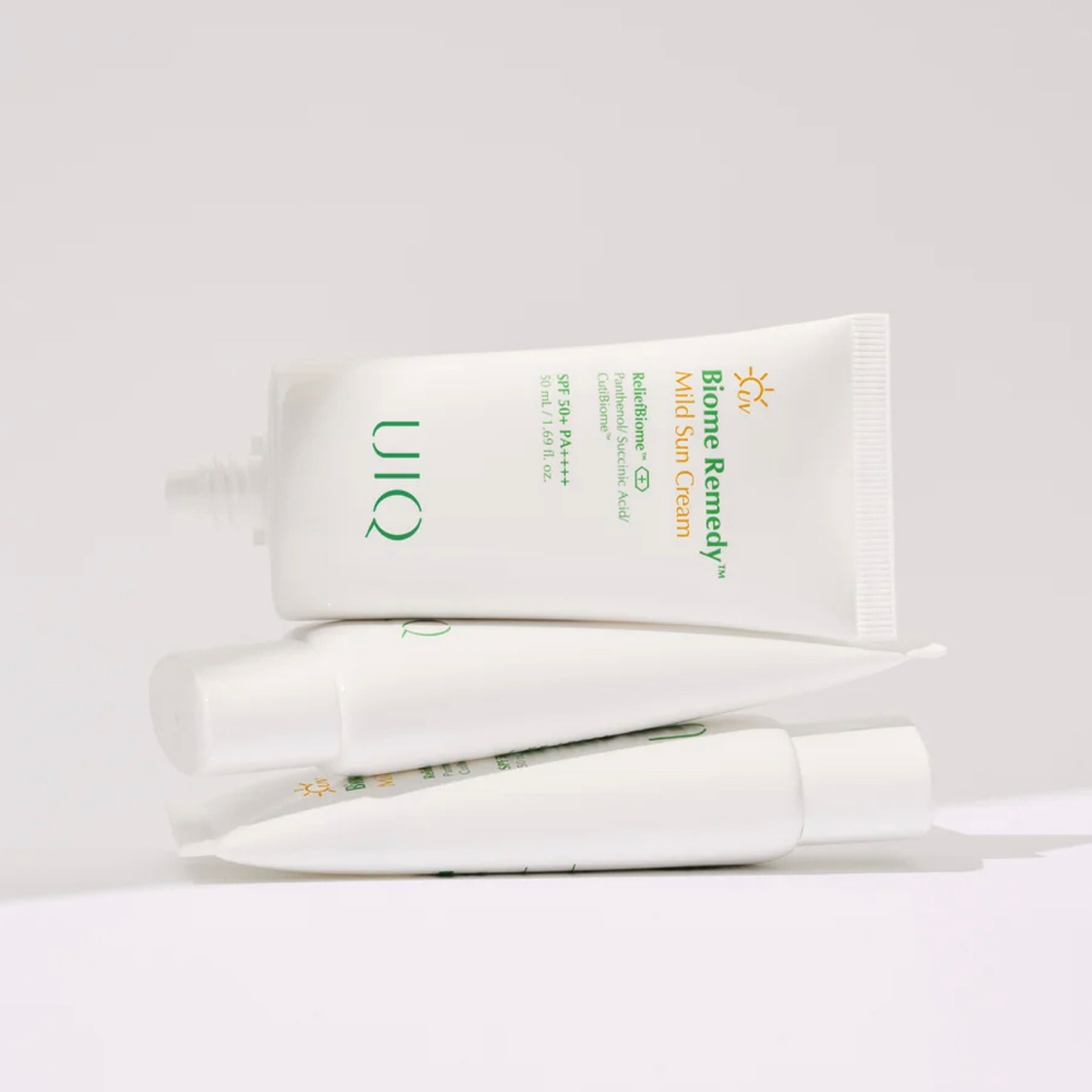 UIQ Biome Remedy Mild Sun Cream spf 50+ Успокаивающий крем против фотостарения 50мл.
