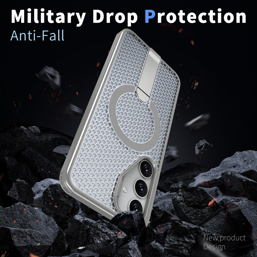 Прозрачный чехол Mesh Pro Magnetic Case для Samsung Galaxy S24+