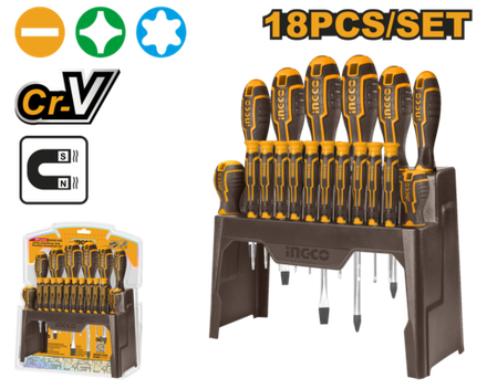Набор отверток INGCO HKSD1828 INDUSTRIAL 18 шт.
