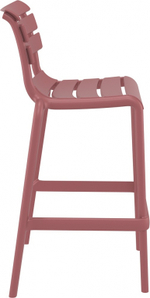 Стул пластиковый барный Siesta Contract Helen Bar 75, марсала