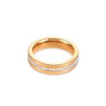 Кольцо Coeur de Lion Crystal 18.5 мм 0326/40-1800 58 цвет золотой