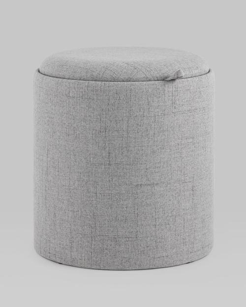 Пуф-столик с ящиком Хюгге S рогожка серый