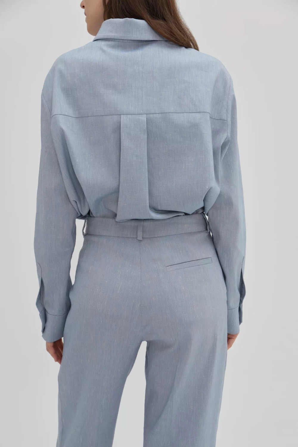 Рубашка голубая