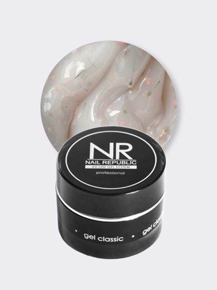 NR Gel Garden - Гель для моделирования с сухоцветами №301, 15 гр