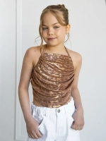 Летний топ для девочки на завязках