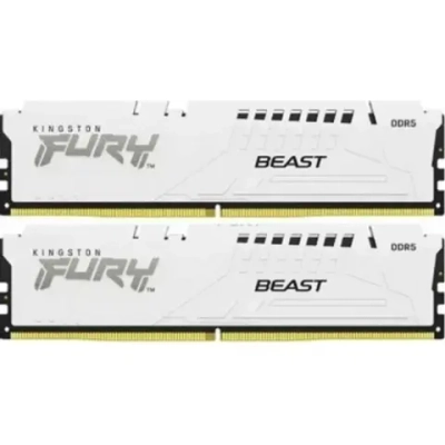 Оперативная память Kingston 32Gb DDR5 (2x16Gb) UDIMM FURY Beast white XMP